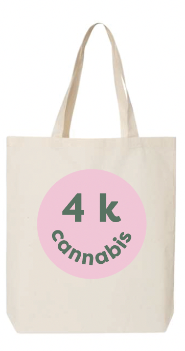 Product image 4K CANNABIS | Limited Edition | Tote Bag w/ Pink Badge 1