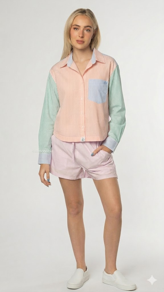 Product image 4k Cannabis | Daily Button Up | S | Colour Block 1