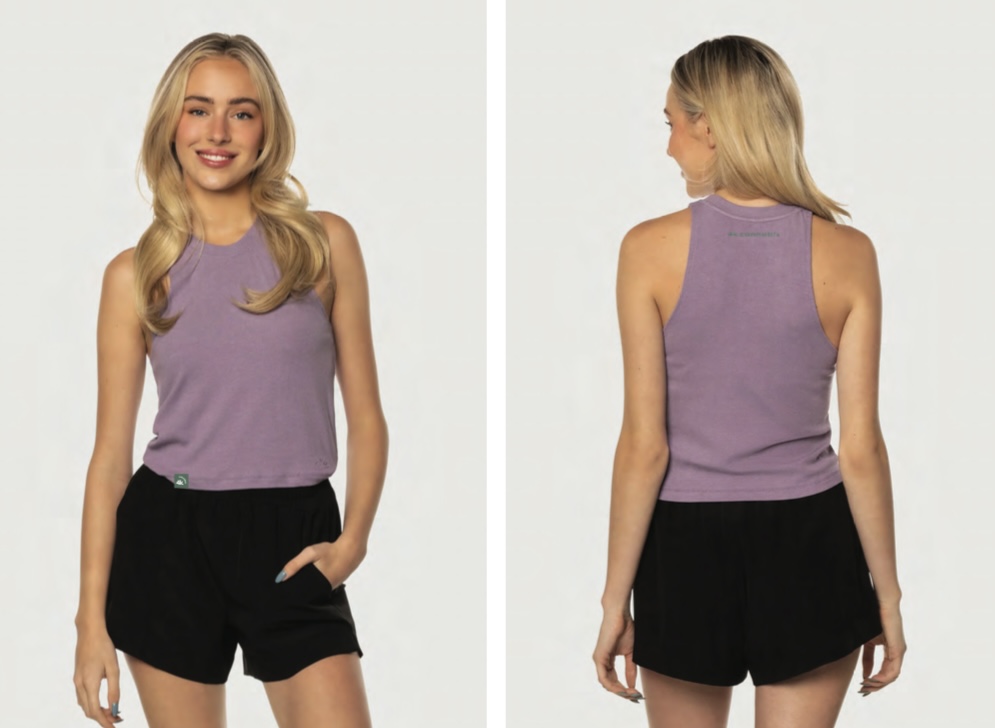 Product image 4k Cannabis | Ribbed Crop Tank | M | Purple 1