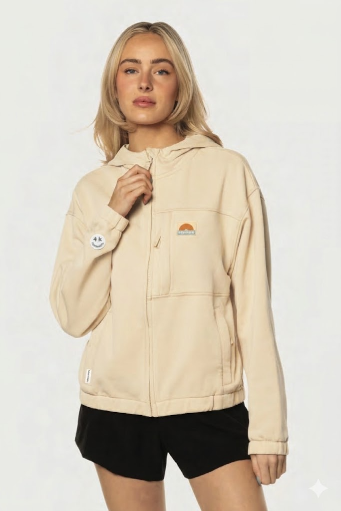Product image 4k Cannabis | Rainbow Tech Zip | Cream | L 1