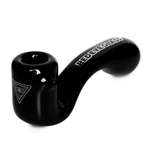 RED EYE | 5" Sherlock Hand Pipe | Black