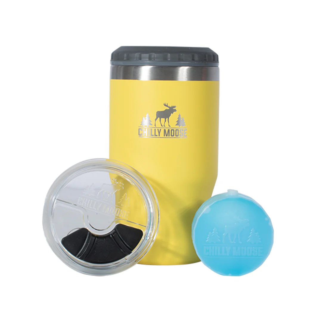 Product image 4k Cannabis X Chilly Moose | Brent 5 in 1 Insulated Tumbler | Sunrise Yellow 1