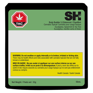 Product image SPRING HILL CANNABIS COMPANY | Body Budder High CBD - Eucalyptus Spearmint & Tea Tree 1