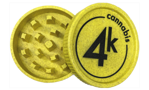 Product image 4K Cannabis | 2 Piece Biodegradable Grinder | YELLOW 1