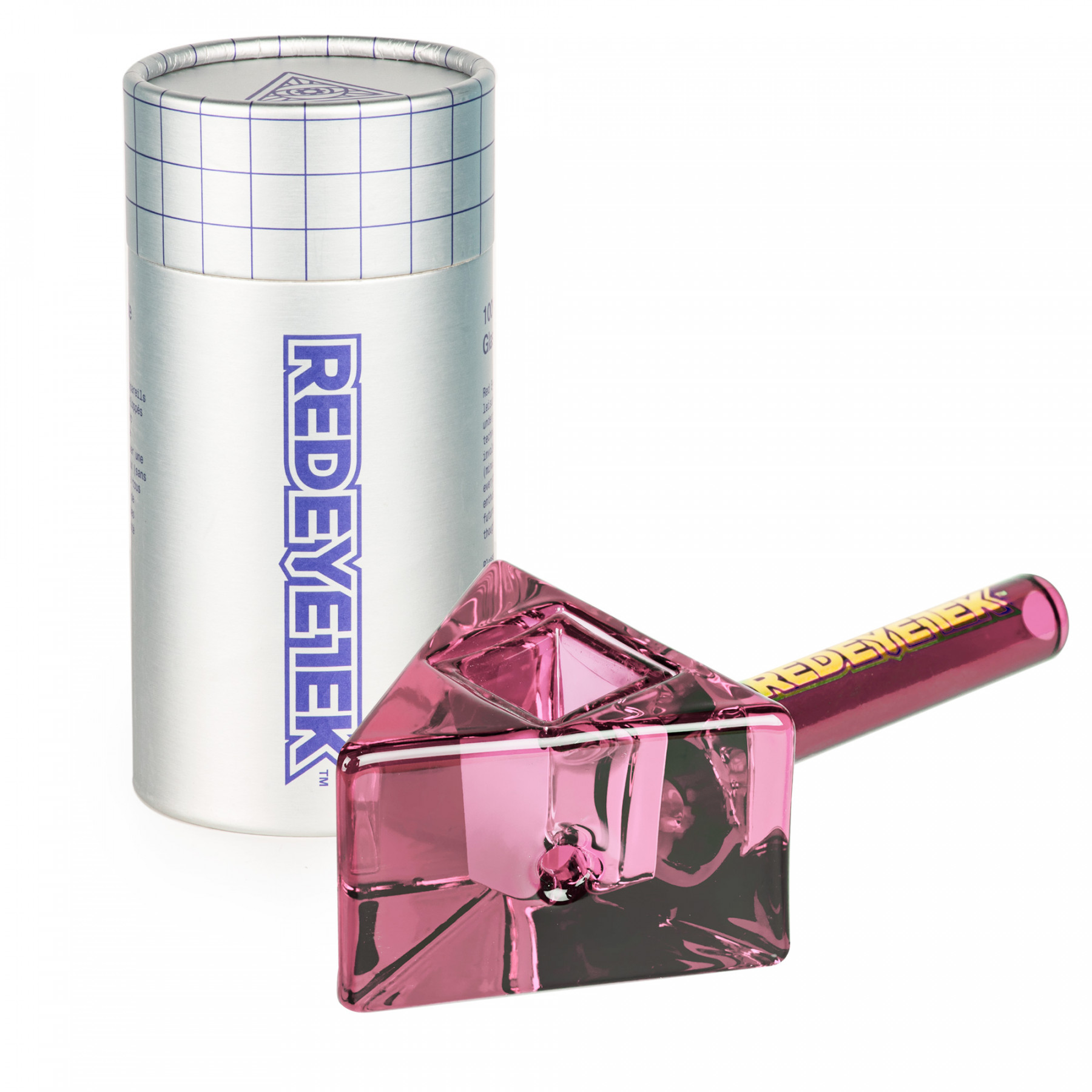 Product image RED EYE  Tek 4.5" Pink Infinity Bowl Triangle Hand Pipe 1