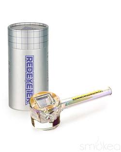 Product image RED EYE | 4.5" Metallic Terminator Finish Infinity Bowl Hand Pipe | Clear 1