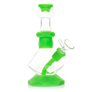Product image LIT | 6.25" Octagon Base Water Pipe | Green 1