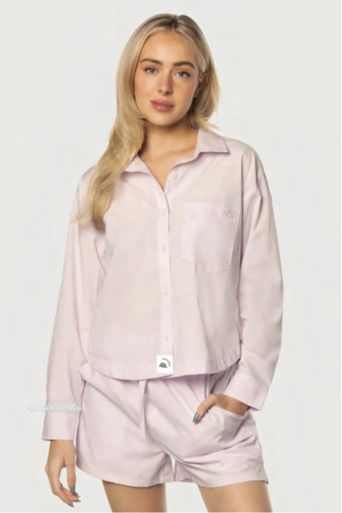 Product image 4k Cannabis | Daily Button Up | M | Pink 1