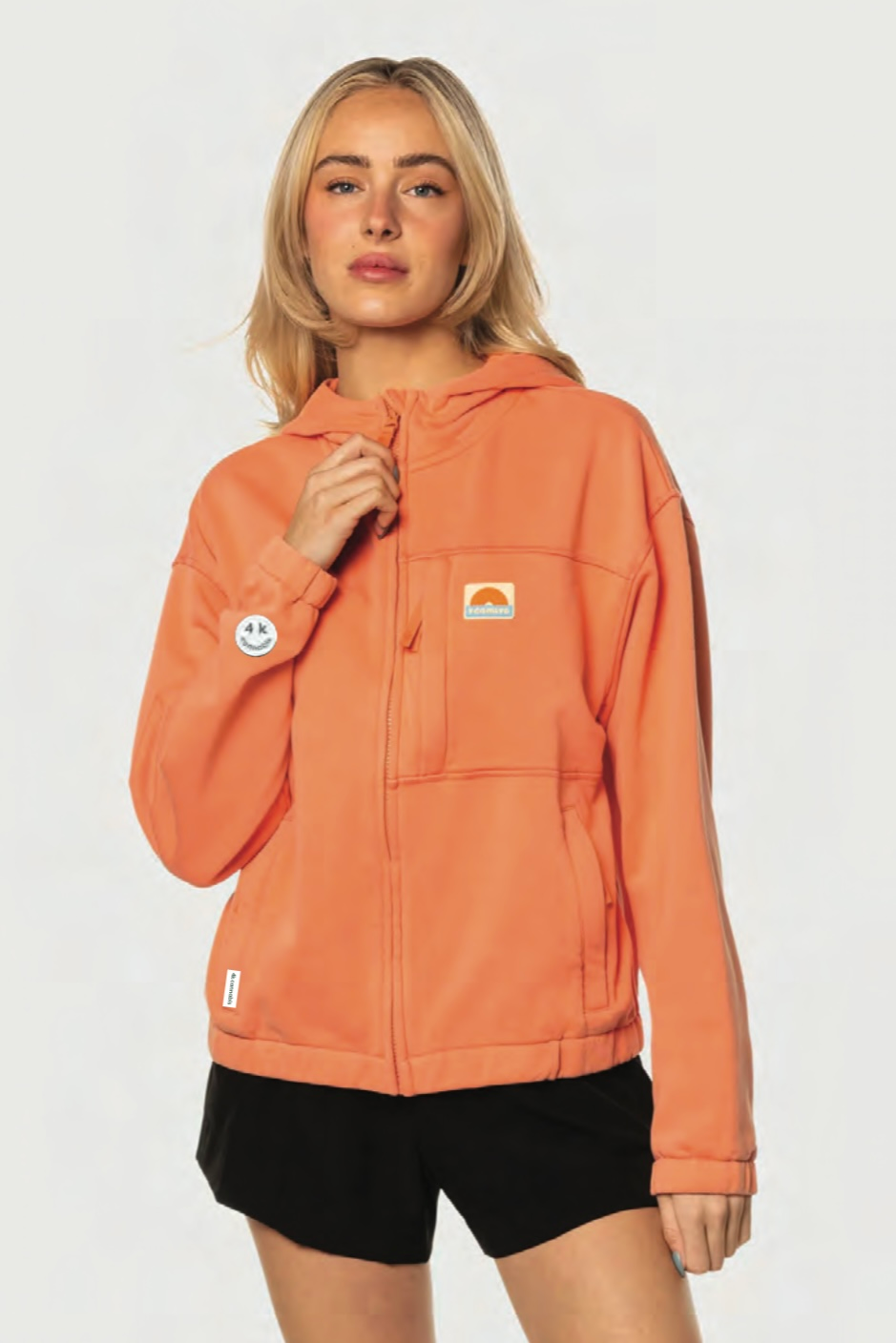 Product image 4k Cannabis | Rainbow Tech Zip | Coral | M 1