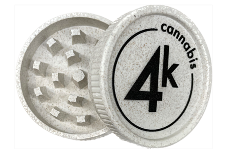 Product image 4K Cannabis | 2 Piece Biodegradable Grinder | WHITE 1